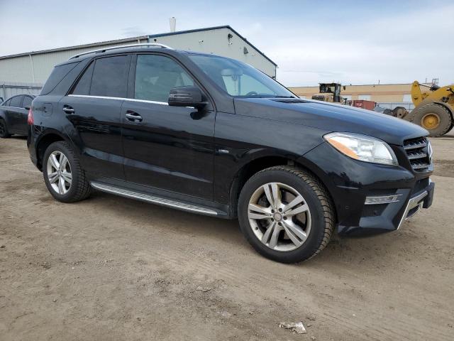 4JGDA5HB4CA094024 - 2012 MERCEDES-BENZ ML 350 4MATIC BLACK photo 4