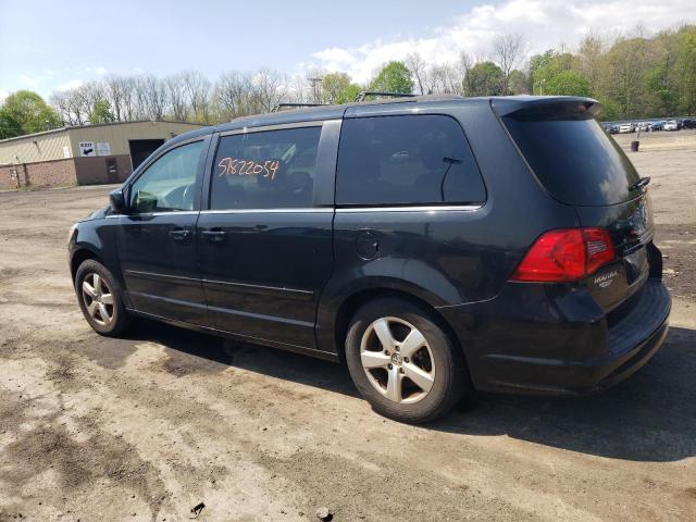 2C4RVABG8CR393636 - 2012 VOLKSWAGEN ROUTAN SE BLACK photo 2