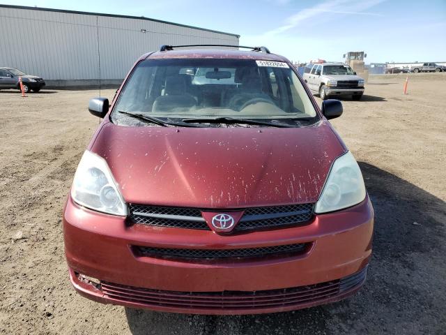 5TDZA23C44S217009 - 2004 TOYOTA SIENNA CE RED photo 5