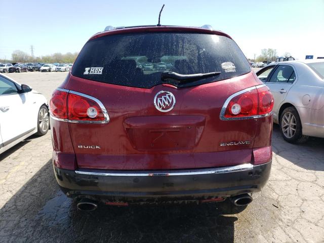 5GAEV23D49J199290 - 2009 BUICK ENCLAVE CXL RED photo 6