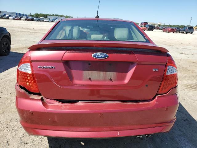 3FAHP0HA7BR132001 - 2011 FORD FUSION SE RED photo 6