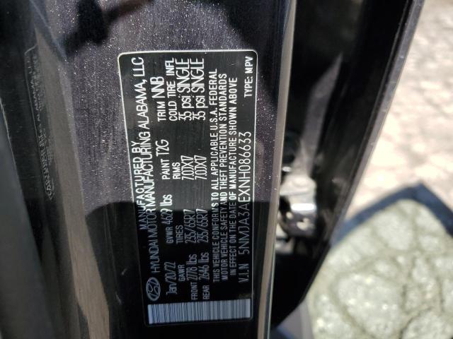 5NMJA3AEXNH086633 - 2022 HYUNDAI TUCSON SE CHARCOAL photo 12