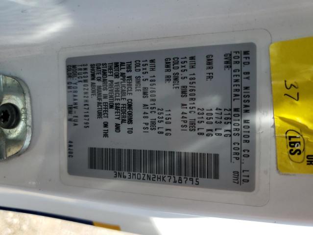 3N63M0ZN2HK718795 - 2017 CHEVROLET CITY EXPRE LT 白色 照片 13