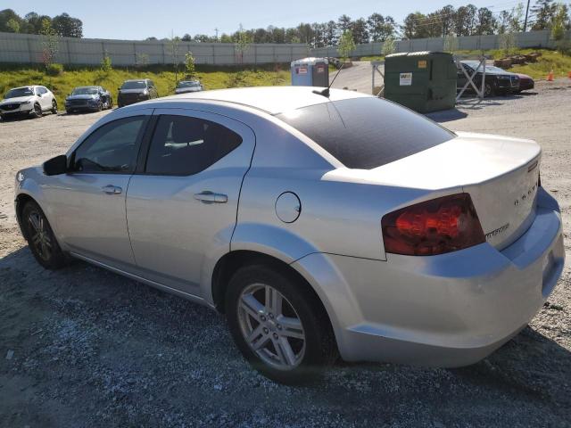 1C3CDZCB5CN196502 - 2012 DODGE AVENGER SXT SILVER photo 2