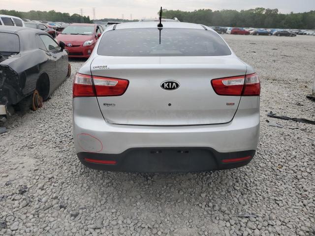 KNADM4A3XE6407797 - 2014 KIA RIO LX SILVER photo 6