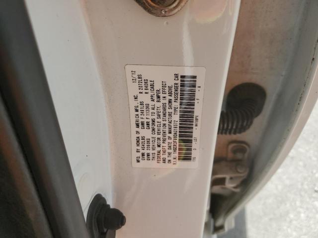 1HGCR3F89DA016572 - 2013 HONDA ACCORD EXL WHITE photo 12