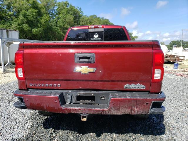 3GCUKTEC7HG334727 - 2017 CHEVROLET SILVERADO K1500 HIGH COUNTRY RED photo 6