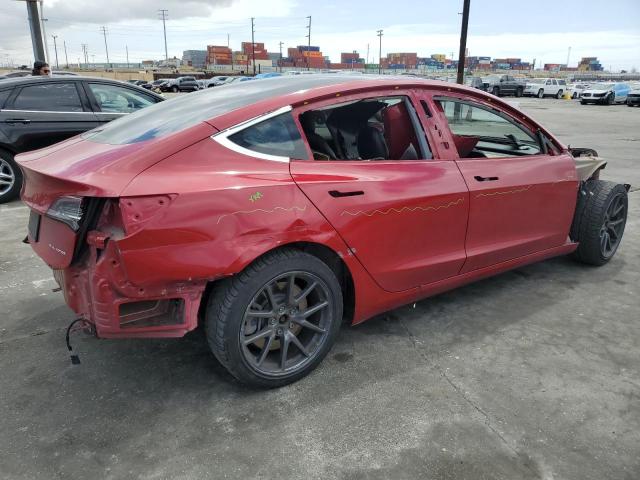 5YJ3E1EBXKF193924 - 2019 TESLA MODEL 3 Czerwony zdjęcie 3