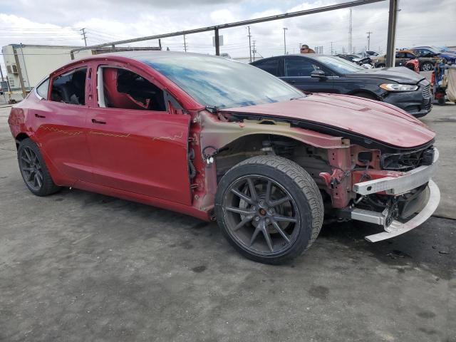 5YJ3E1EBXKF193924 - 2019 TESLA MODEL 3 Czerwony zdjęcie 4