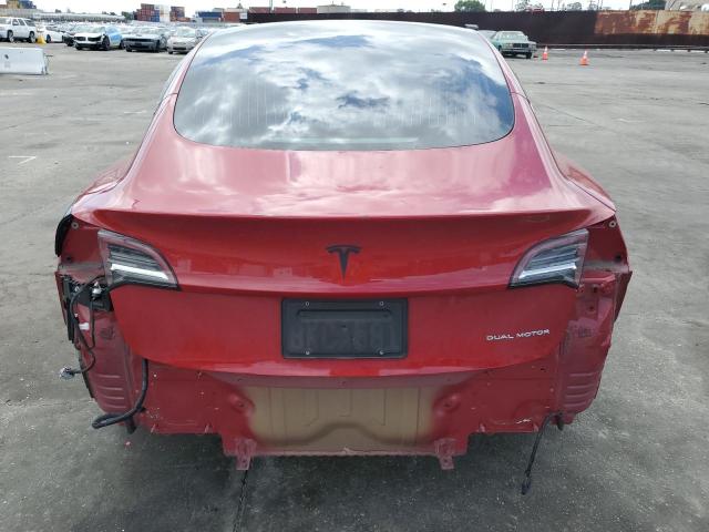 5YJ3E1EBXKF193924 - 2019 TESLA MODEL 3 Czerwony zdjęcie 6