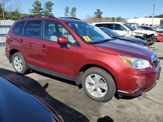 JF2SJADC3FH499596 - 2015 SUBARU FORESTER 2.5I PREMIUM RED photo 4