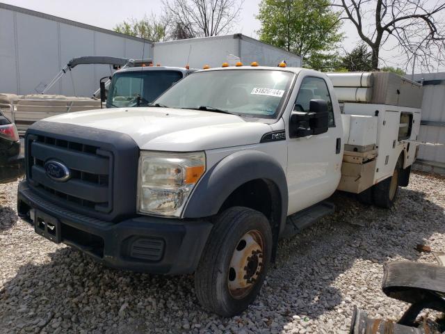 1FDUF4GY2CEB70768 - 2012 FORD F450 SUPER DUTY WHITE photo 1