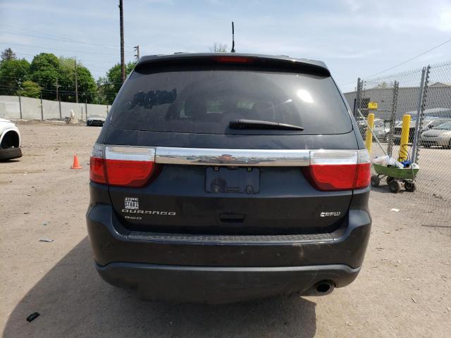 1C4RDJDG4CC163357 - 2012 DODGE DURANGO CREW BLACK photo 6