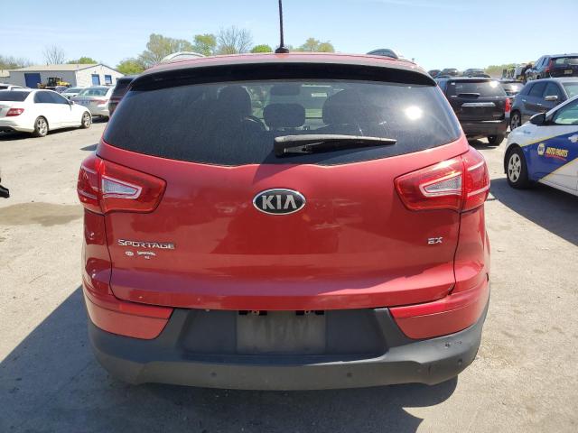 KNDPCCA21D7467965 - 2013 KIA SPORTAGE EX RED photo 6