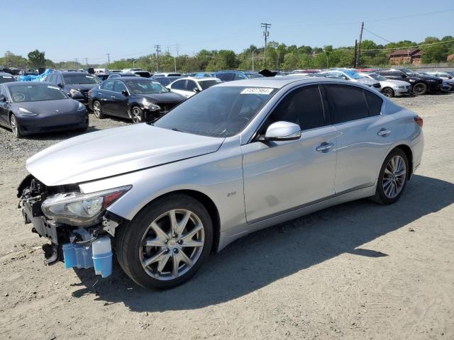 JN1EV7AR5KM558616 - 2019 INFINITI Q50 LUXE SILVER photo 1