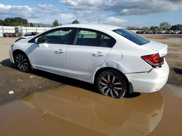 19XFB2F94FE218657 - 2015 HONDA CIVIC EXL WHITE photo 2