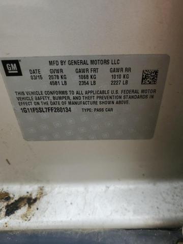 1G11F5SL7FF280134 - 2015 CHEVROLET MALIBU LTZ 金色 照片 12