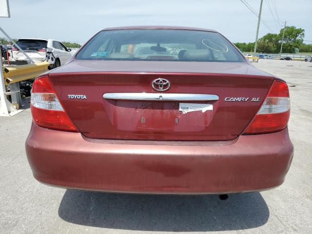 4T1BE32K93U149963 - 2003 TOYOTA CAMRY LE BURGUNDY photo 6