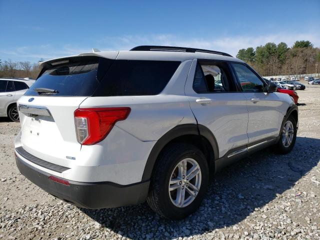 1FMSK8DH9LGC71695 - 2020 FORD EXPLORER XLT WHITE photo 3