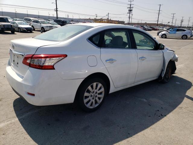 3N1AB7AP6FY372172 - 2015 NISSAN SENTRA S WHITE photo 3