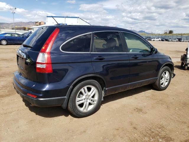 JHLRE4H7XAC010703 - 2010 HONDA CR-V EXL BLUE photo 3