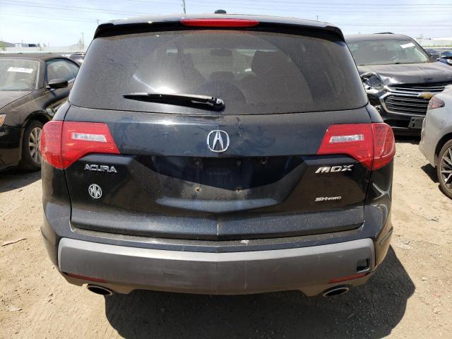 2HNYD28498H550096 - 2008 ACURA MDX TECHNOLOGY BLACK photo 6