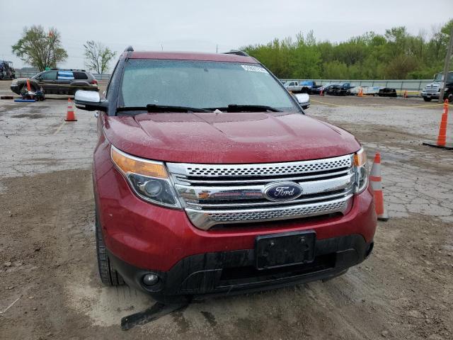 1FM5K8D87EGA59359 - 2014 FORD EXPLORER XLT BURGUNDY photo 5