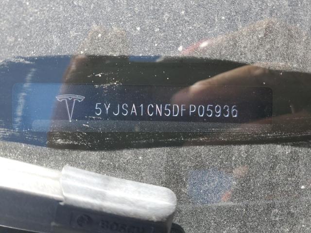 5YJSA1CN5DFP05936 - 2013 TESLA MODEL S SILVER photo 12