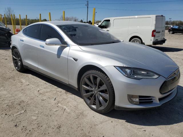 5YJSA1CN5DFP05936 - 2013 TESLA MODEL S SILVER photo 4