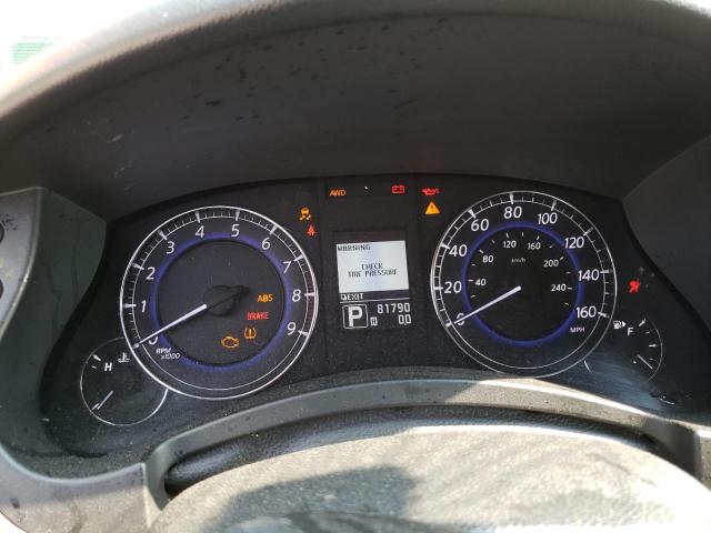 JN1AJ0HR8CM453058 - 2012 INFINITI EX35 BASE Բորդո լուսանկար 9