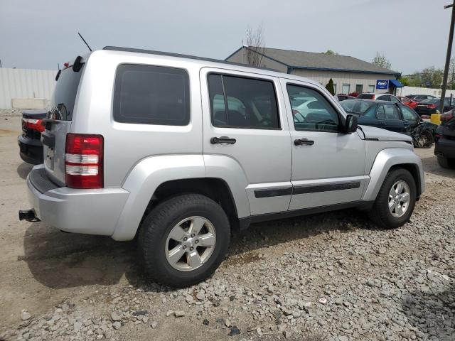 1C4PJLAK2CW213661 - 2012 JEEP LIBERTY SPORT SILVER photo 3