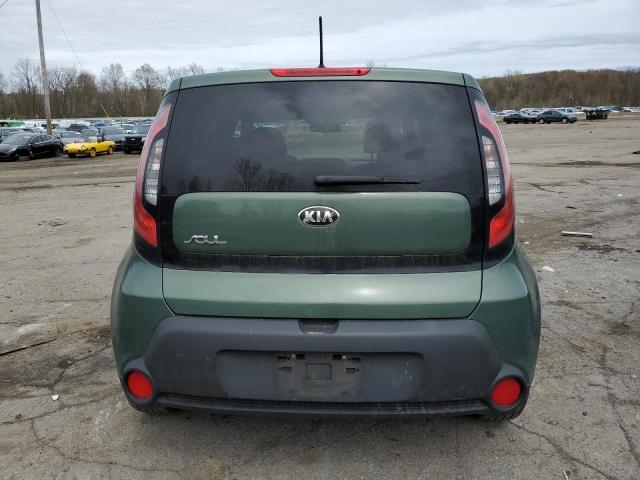 KNDJN2A25E7053261 - 2014 KIA SOUL GREEN photo 6