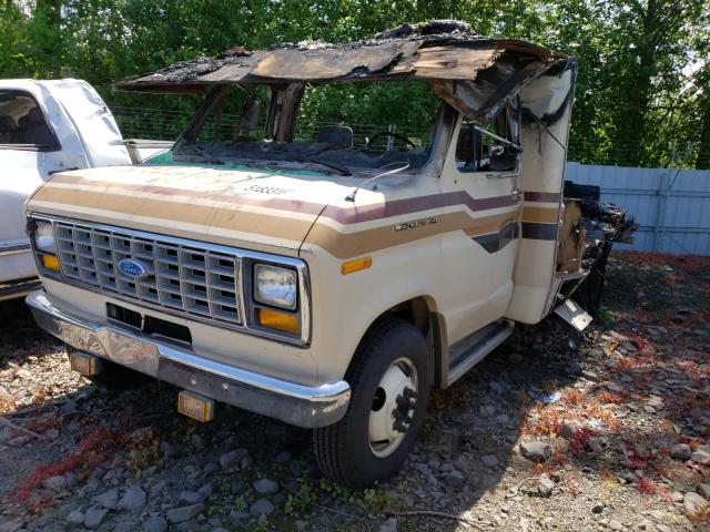 1FDKE30L1FHB40683 - 1985 FORD ECONOLINE E350 CUTAWAY VAN TWO TONE photo 2