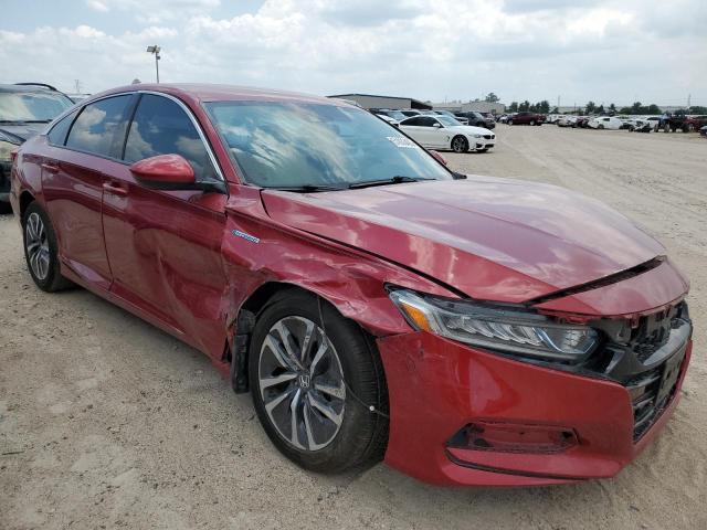 1HGCV3F11KA004170 - 2019 HONDA ACCORD HYBRID MAROON photo 4