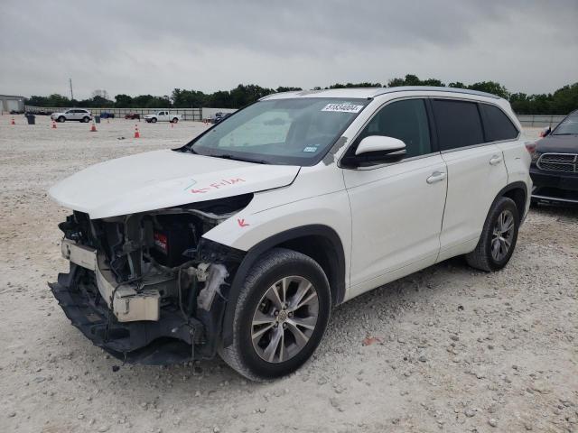 5TDKKRFH5FS113310 - 2015 TOYOTA HIGHLANDER XLE WHITE photo 1