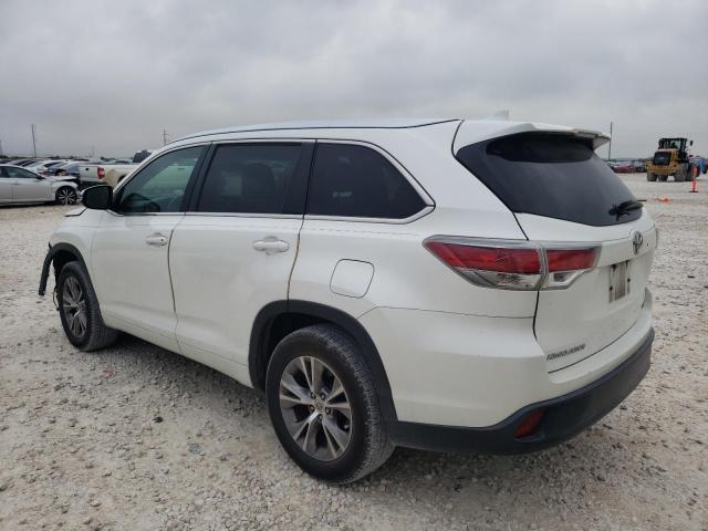 5TDKKRFH5FS113310 - 2015 TOYOTA HIGHLANDER XLE WHITE photo 2