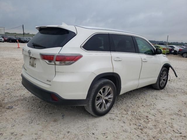 5TDKKRFH5FS113310 - 2015 TOYOTA HIGHLANDER XLE WHITE photo 3