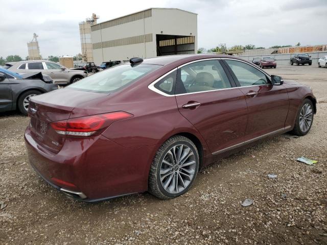 KMHGN4JE9GU137986 - 2016 HYUNDAI GENESIS 3.8L BURGUNDY photo 3