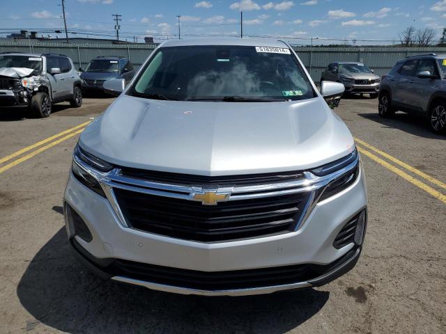 3GNAXTEV6NL134535 - 2022 CHEVROLET EQUINOX LT SILVER photo 5