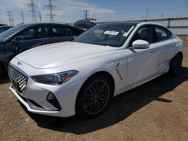 KMTG34LA1KU020305 - 2019 GENESIS G70 ELITE WHITE photo 1