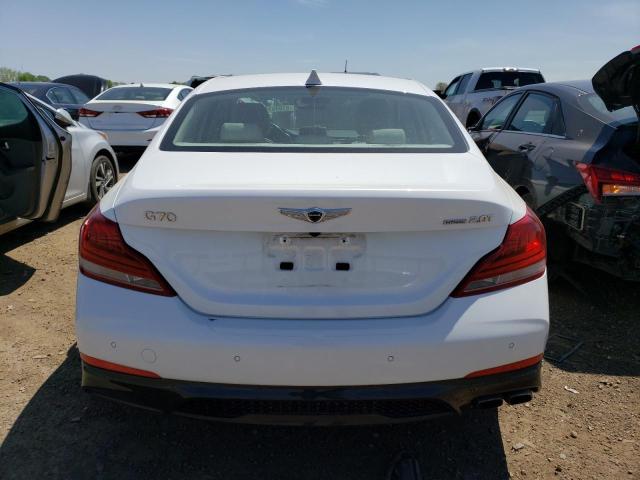 KMTG34LA1KU020305 - 2019 GENESIS G70 ELITE WHITE photo 6