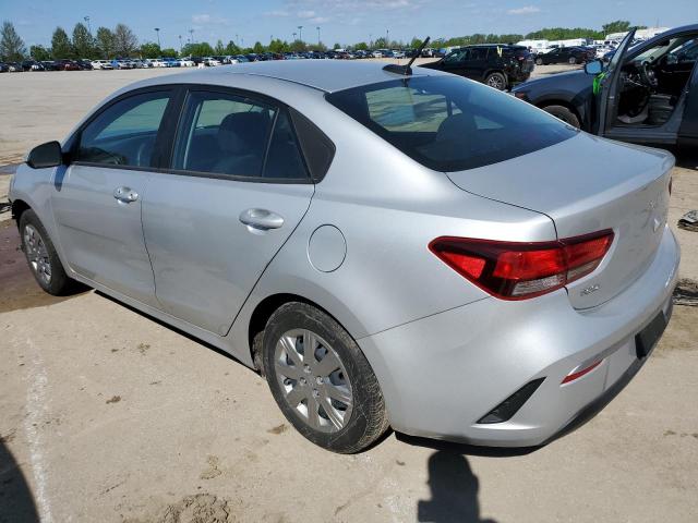 3KPA24AD9PE554761 - 2023 KIA RIO LX SILVER photo 2