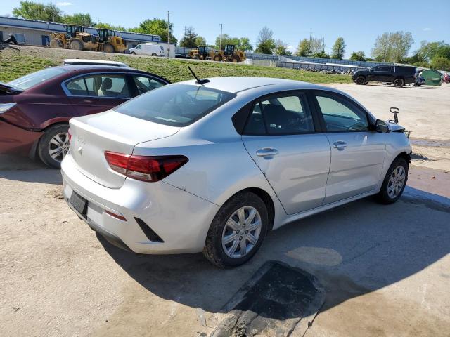 3KPA24AD9PE554761 - 2023 KIA RIO LX SILVER photo 3