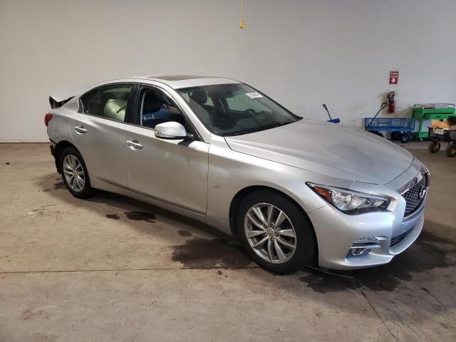 JN1BV7AR1FM403635 - 2015 INFINITI Q50 BASE SILVER photo 4