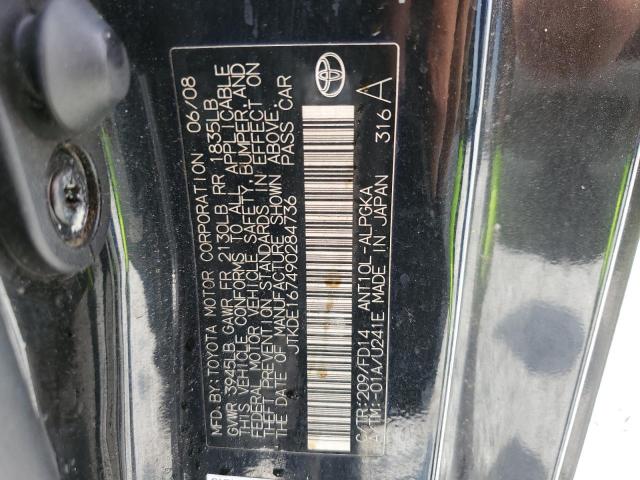 JTKDE167490284736 - 2009 TOYOTA SCION TC 黑色 照片 12