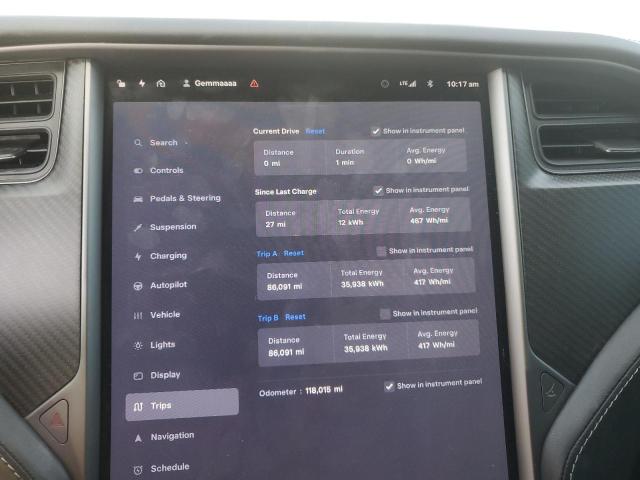 5YJSA1E46JF264379 - 2018 TESLA MODEL S Noir photo 9