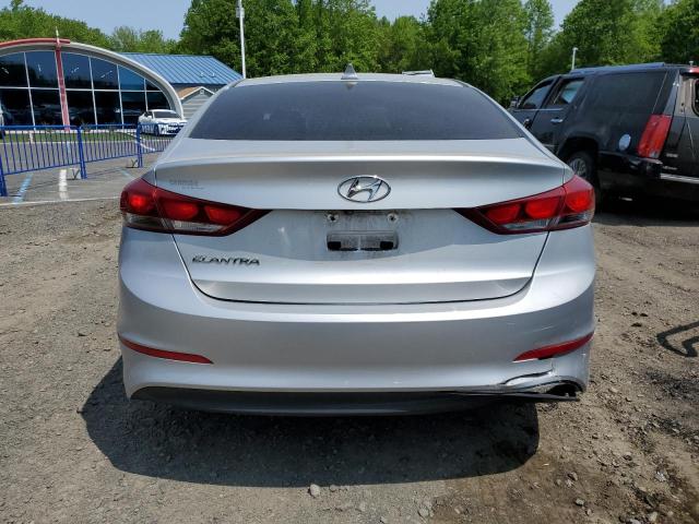 5NPD84LF9HH065087 - 2017 HYUNDAI ELANTRA SE SILVER photo 6