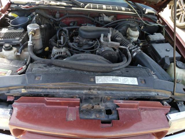 1GCCS19W3Y8208360 - 2000 CHEVROLET S10 S10 MAROON photo 11