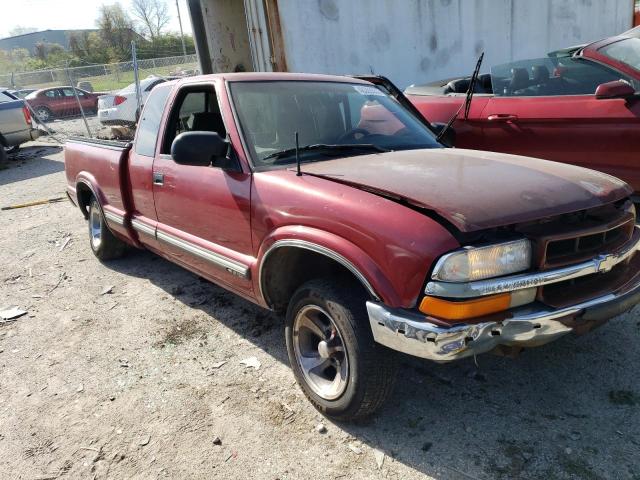 1GCCS19W3Y8208360 - 2000 CHEVROLET S10 S10 MAROON photo 4