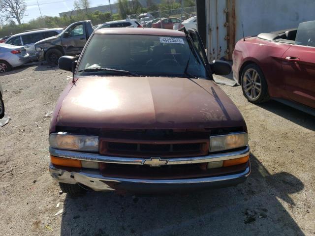 1GCCS19W3Y8208360 - 2000 CHEVROLET S10 S10 MAROON photo 5